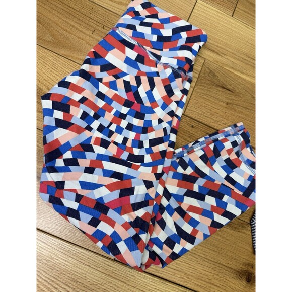 Lululemon‎ Women's Midrise Crop Legging Navy Blue Multicolor Size 6. Lot 2 - Picture 2 of 16